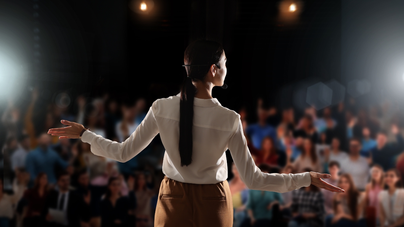 AI Keynote Speakers addressing a corporate audience in the UK